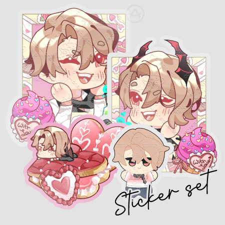 Asmodeus Clear Stickers