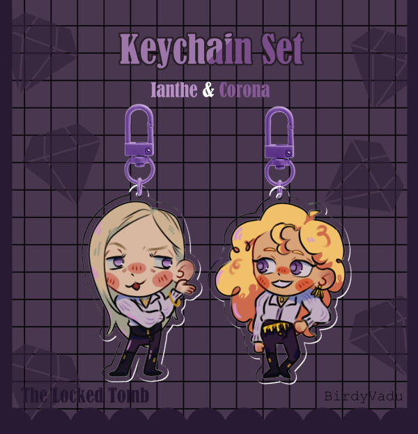 (set) Ianthe - Coronabeth Acrylic Keychains