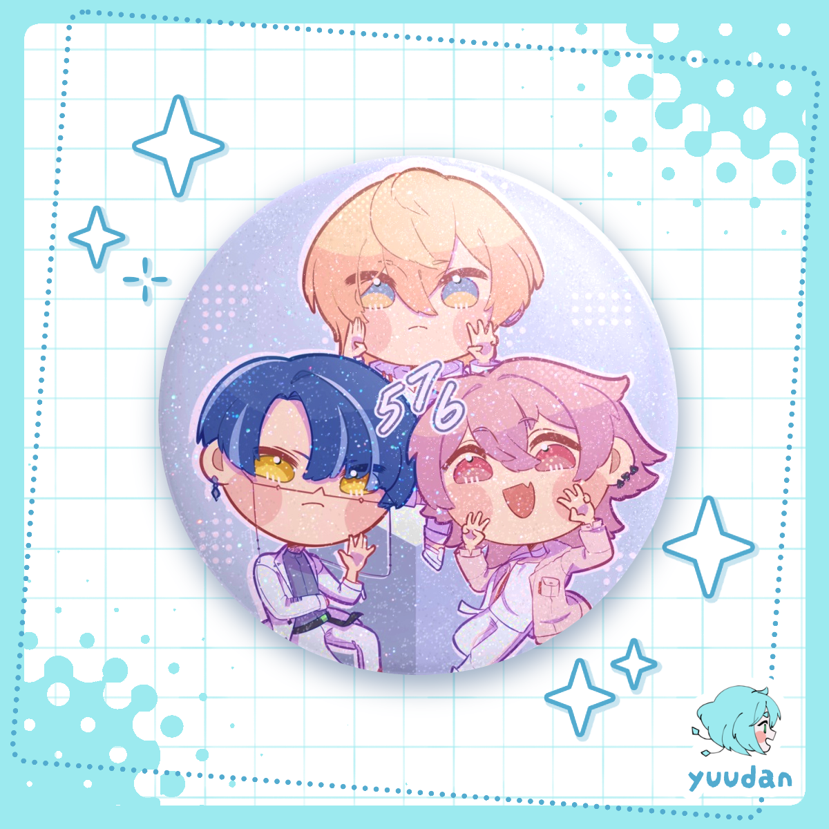 1NM8 75mm Round Badge [Pararai/fanmerch]