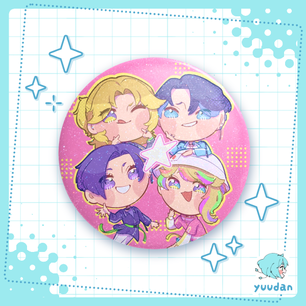 VISTY 75mm Round Badge [Pararai/fanmerch]