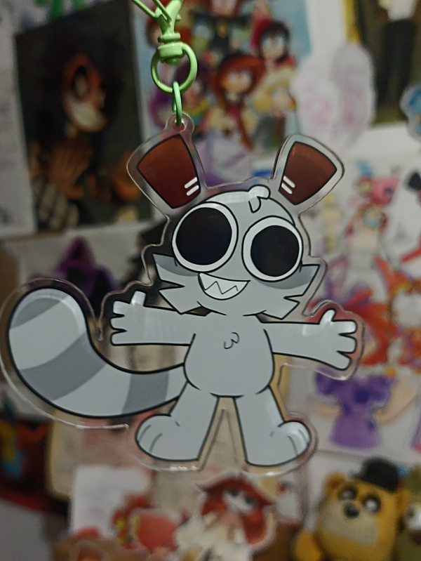 Llavero acrílico de DEX personaje del canal de DAMPAX ❤️🩶