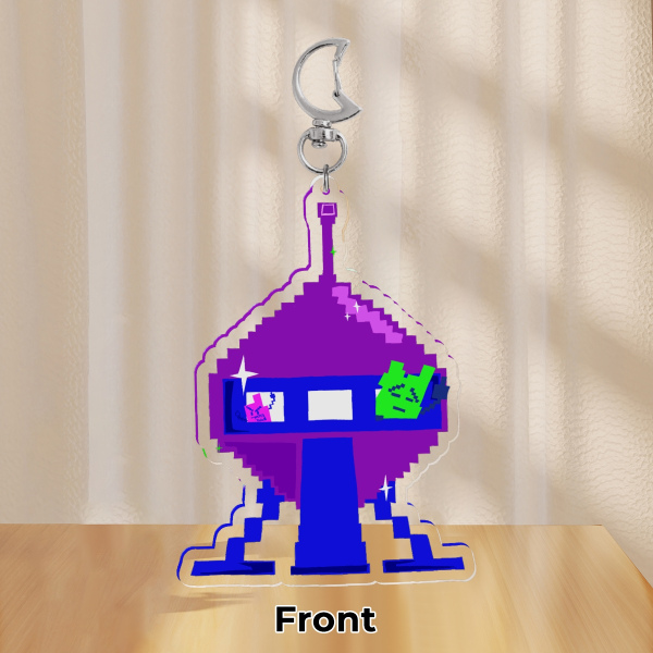 Mooninites ATHF double sided keychain