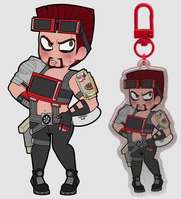 Luke Nukem date everything keychain