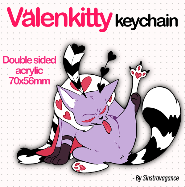 Valentkitty keychain