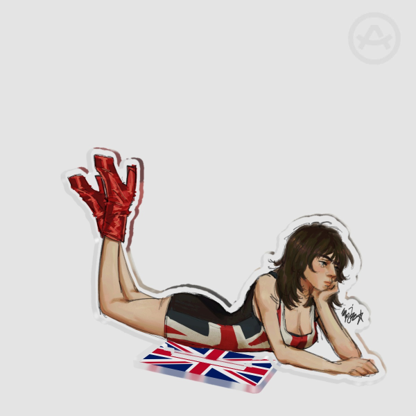 Girliam Union Jack Acrylic Standee