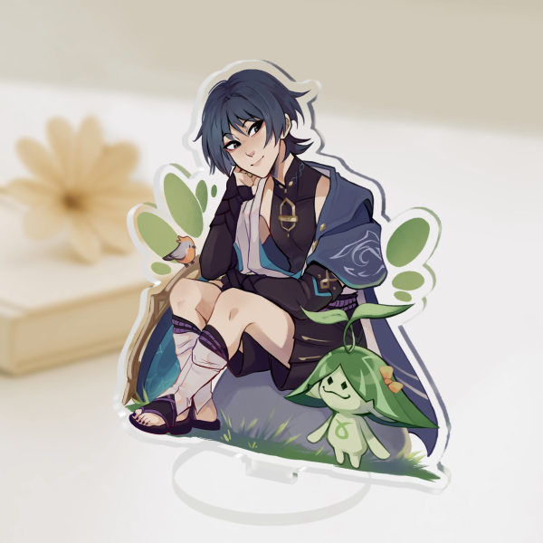 Genshin Wanderer - 10cm Clear Acrylic Standee