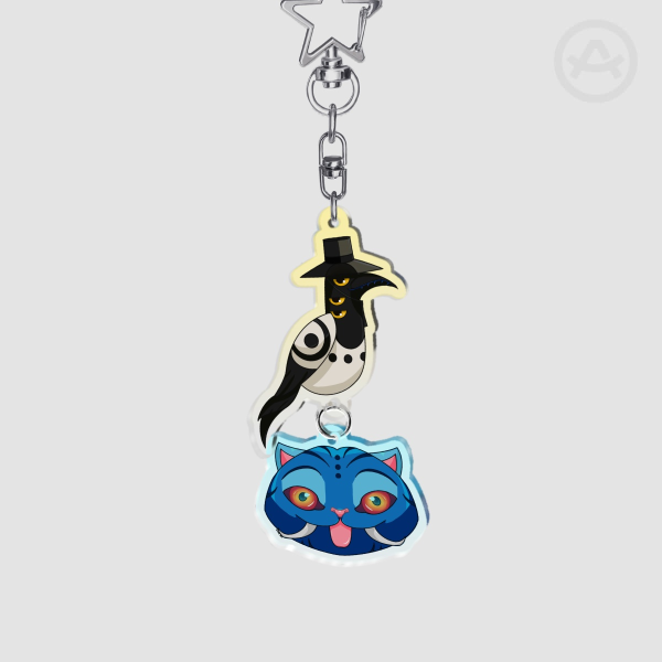 'Kpop Demon Hunters - Sussy + Derpy' Acrylic Keychains