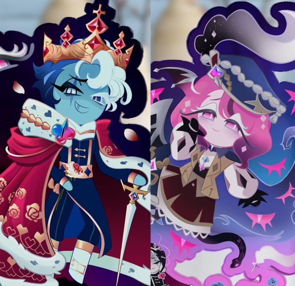 Quill & Crown of discord standee set