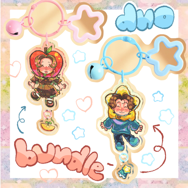 Duo MaxGGs & Melinks Acrylic Connection Charm Bundle