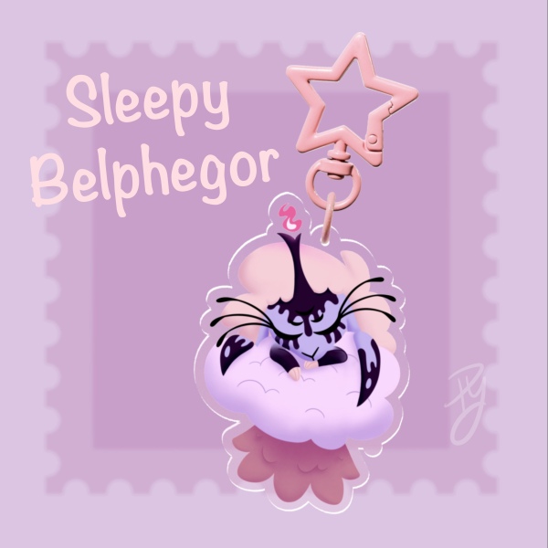 Sleepy Belphegor Keychain
