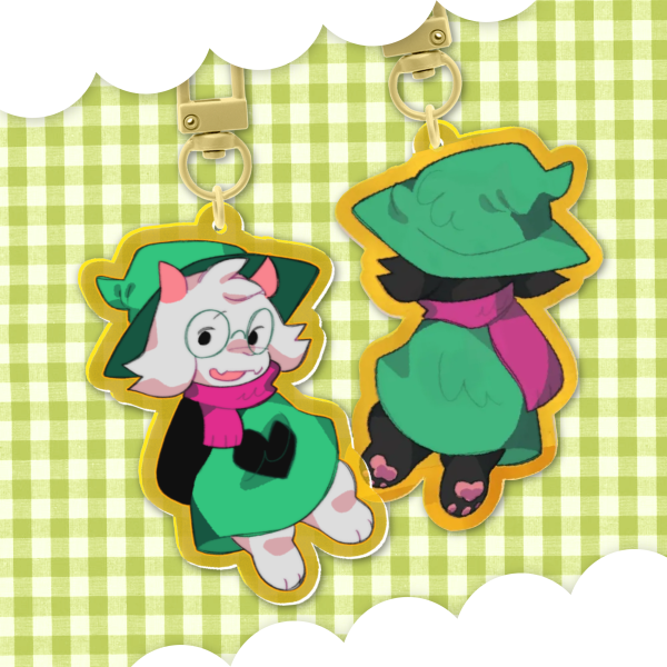 Ralsei - Deltarune double-sided acrylic keychain