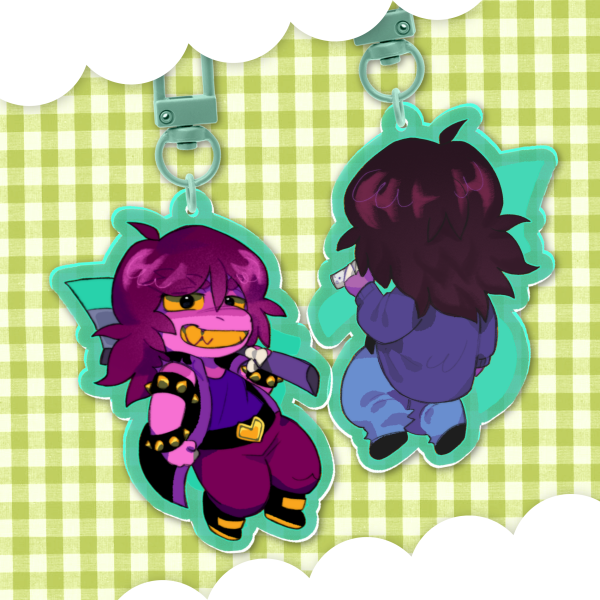 Susie - Deltarune double-sided acrylic keychain