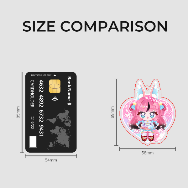 plushiepixie Glitter Acrylic Keychain