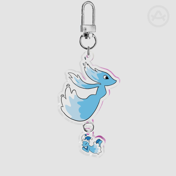 Miss Mizzle and Mizzle Doublesided Charm [deltarune]