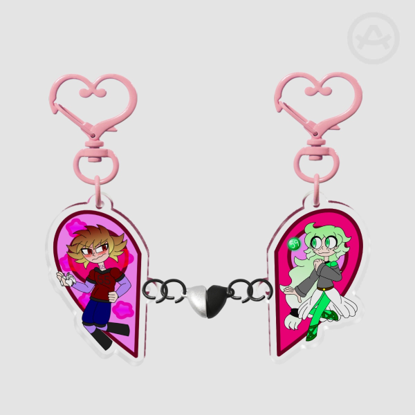 Psychic Perfume Matching Keychains [Couple Magnet Keychains]