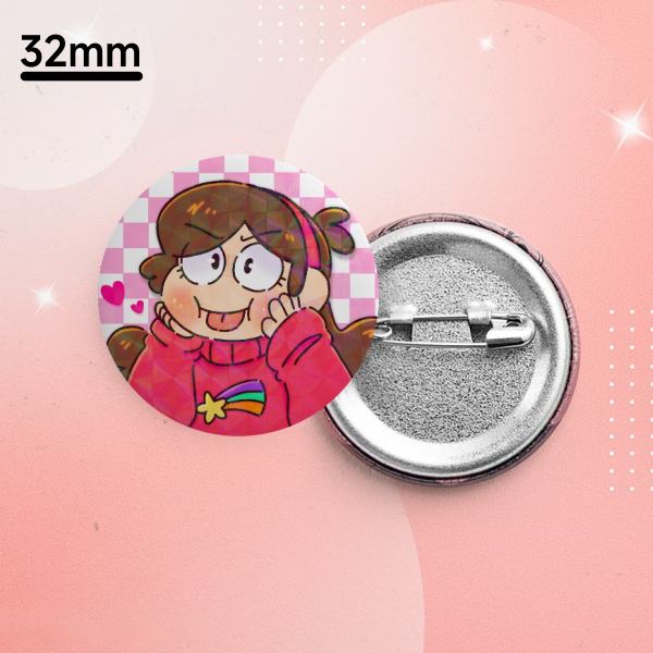Mabel Button Pin