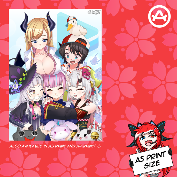 Hololive 2nd Gen (Exodia) (A5 Print)