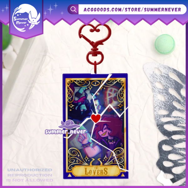 THE LOVERS Krusie [Deltarune] Kris x Susie Translucent Acrylic Keychain