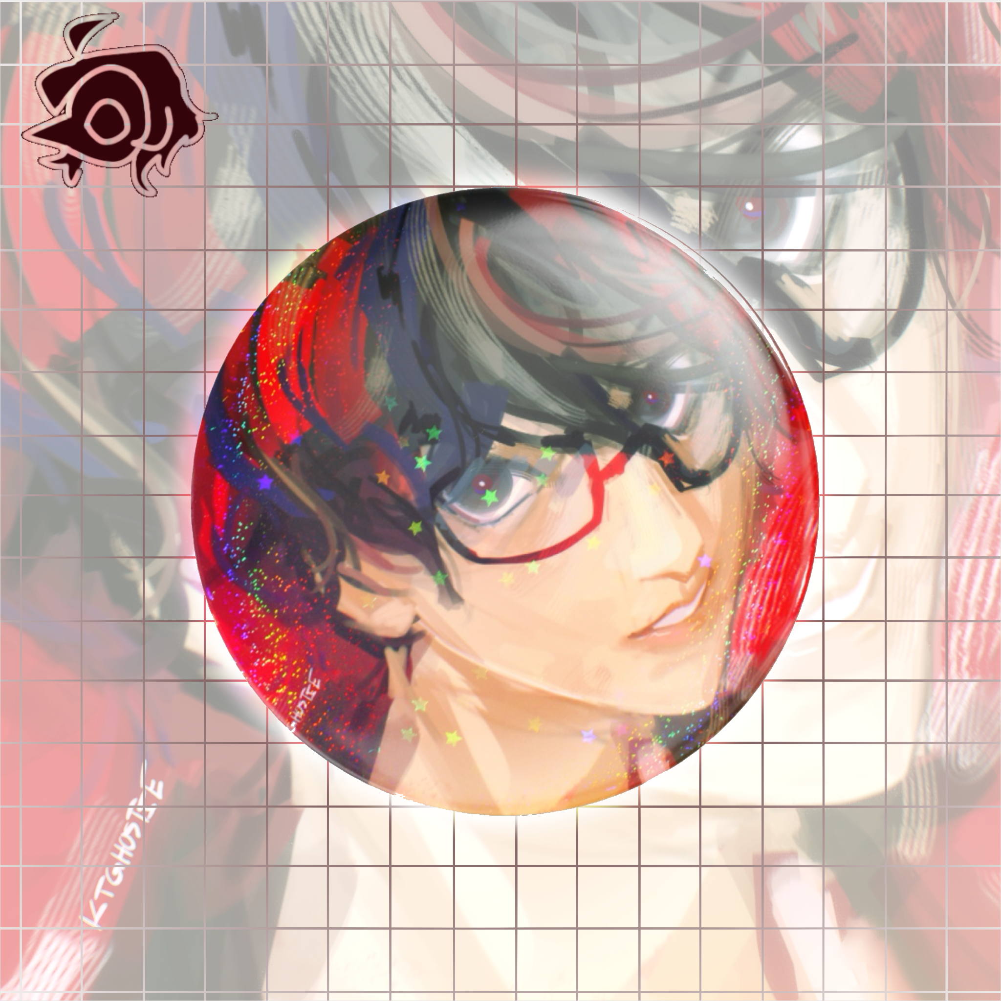 Joker Holographic Button
