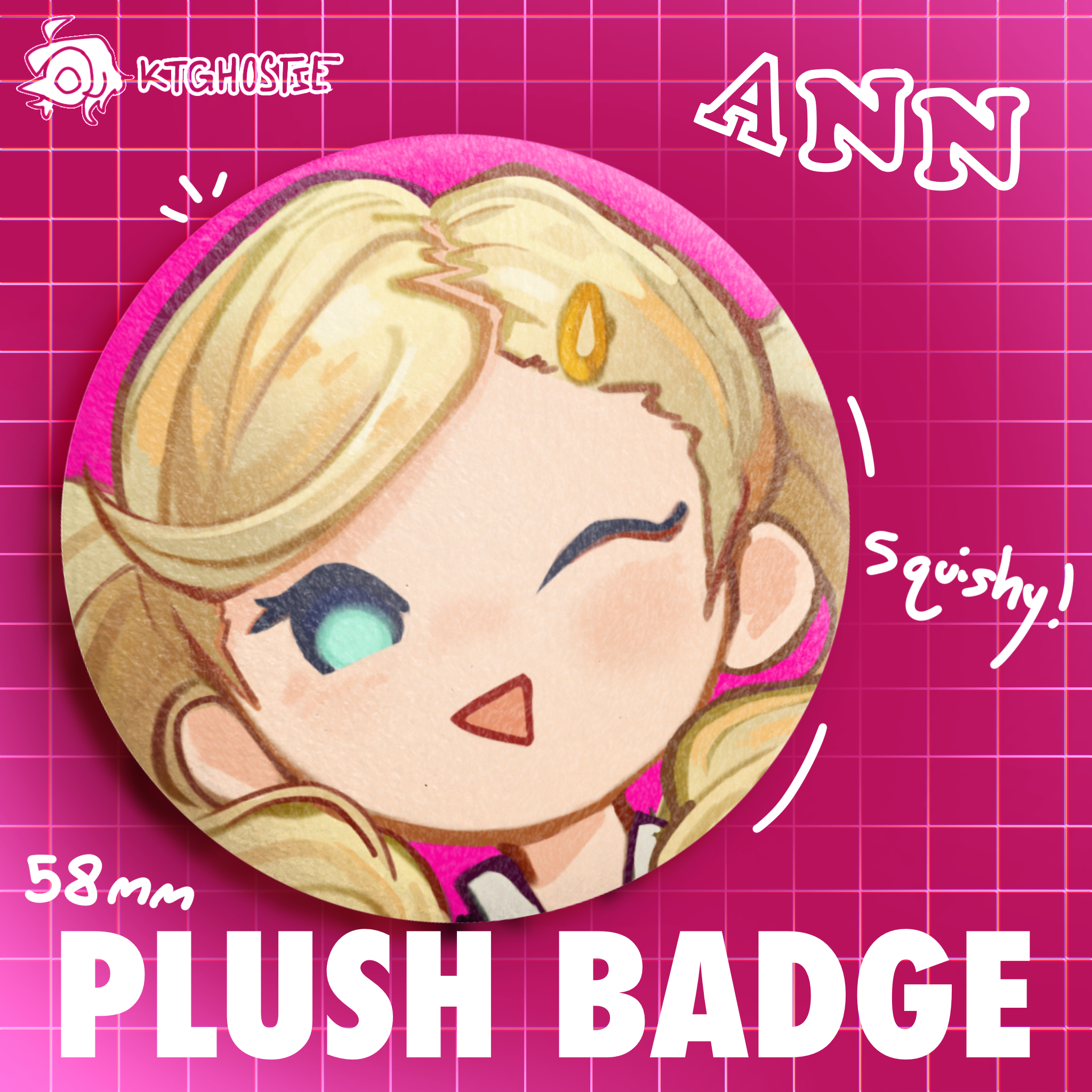 Ann Takamaki Persona 5 Royal Plush Badge