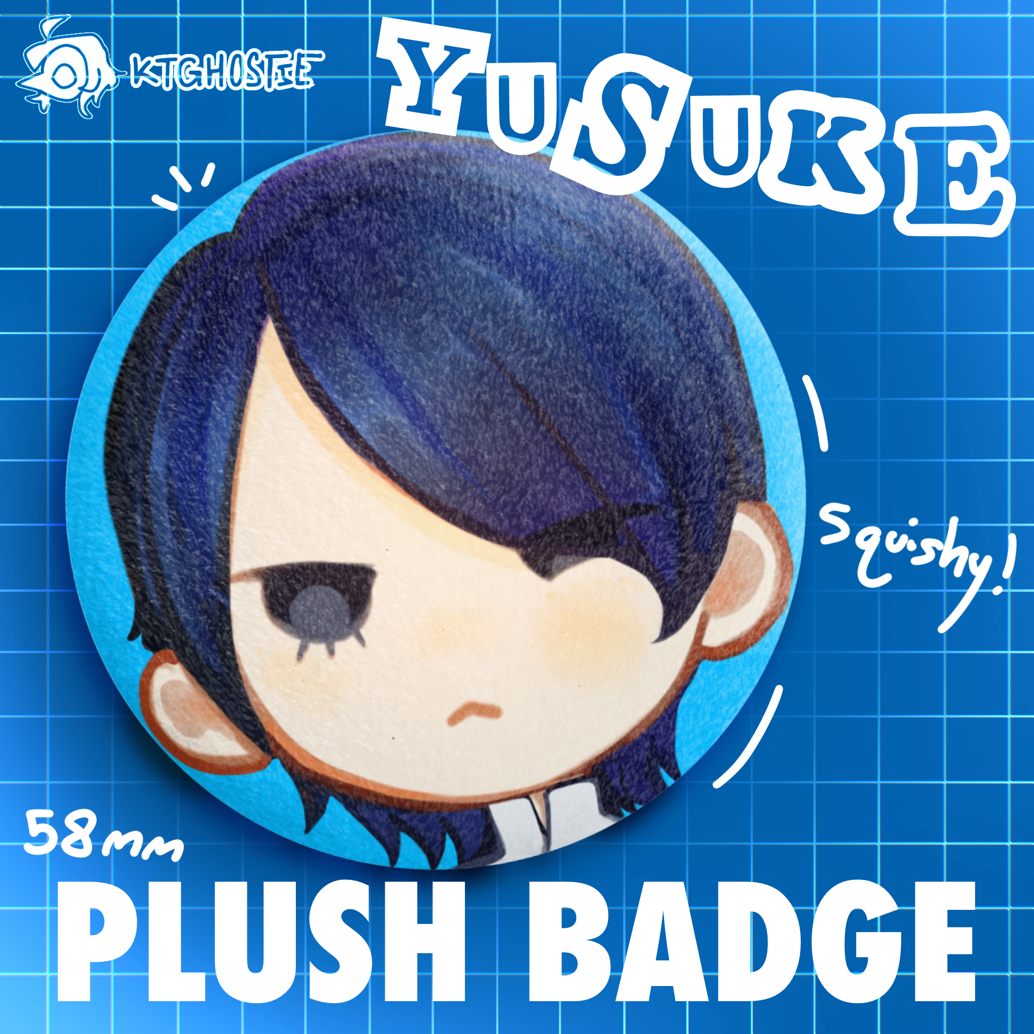 Yusuke Kitagawa Persona 5 Royal Plush Badge