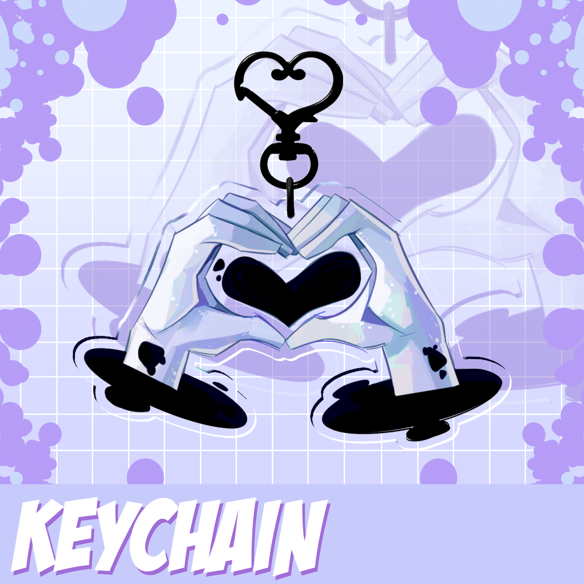 Spot Heart Hands (Charm)