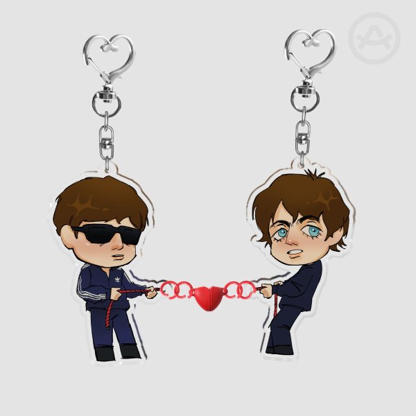 Noel & Liam Gallagher Acrylic Magnet Keychains