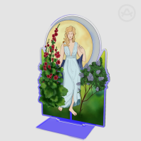 Art Nouveau || Lilac || Hollyhocks || Viva/Ester || Large Standee