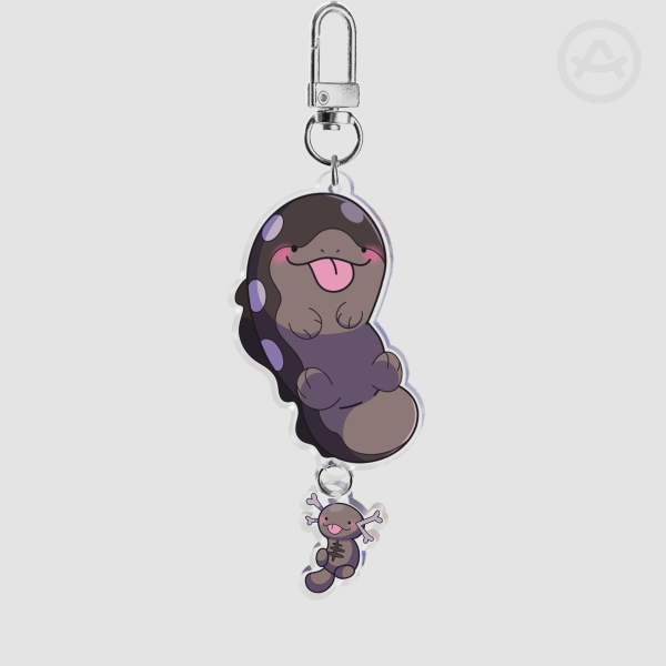 Clodsire and Wooper Keychain