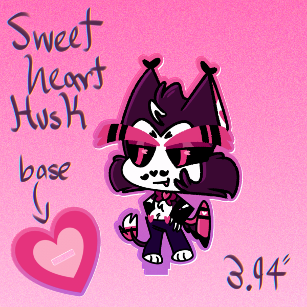 Sweetheart Husk Colored Edge Acrylic Standees