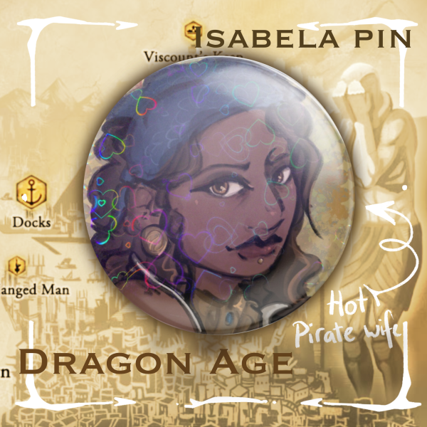Isabela Dragon Age Pin