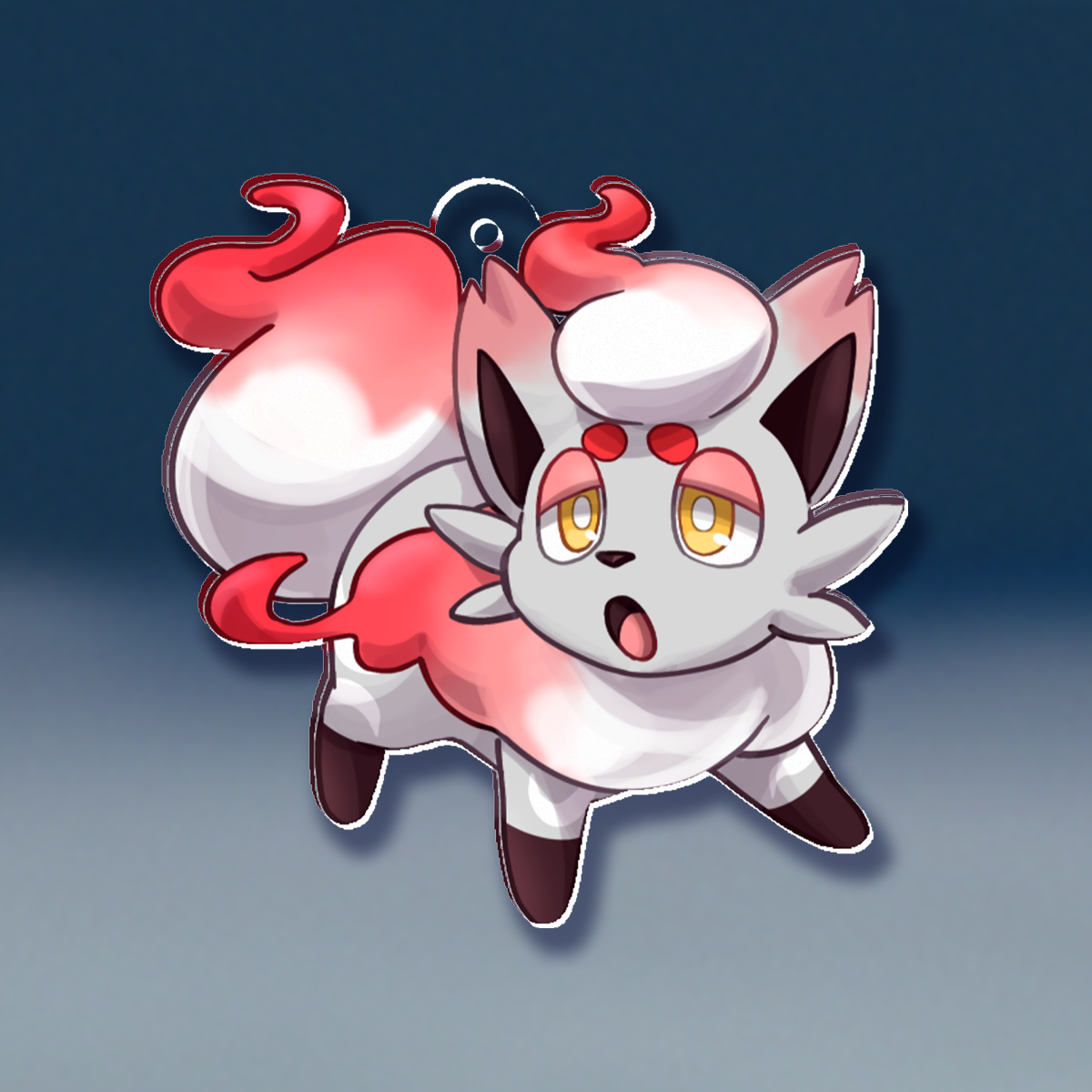 Hisuian Zorua charm