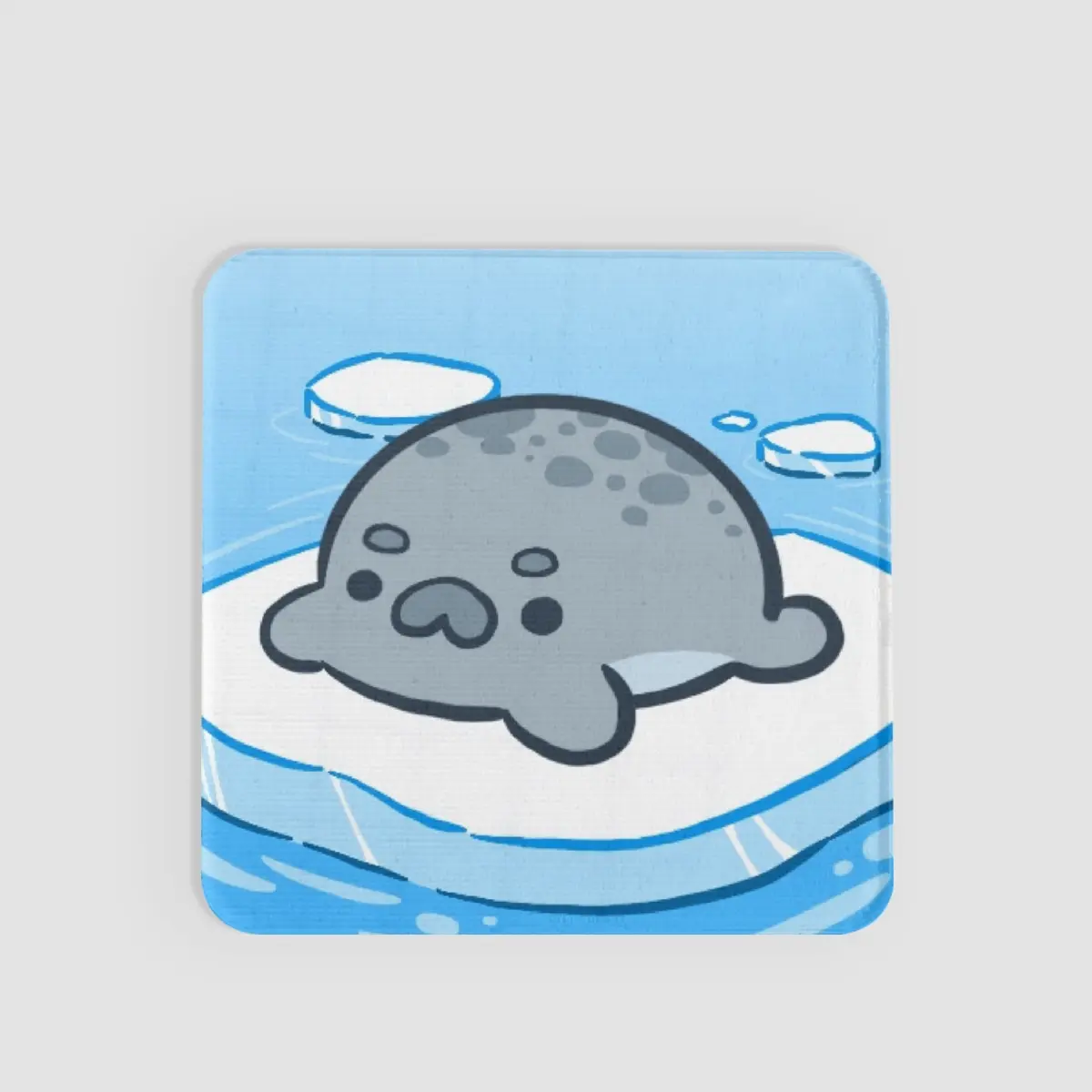 Gray Seal Lenticular Sticker