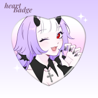 [OC] Viola Heart Badge