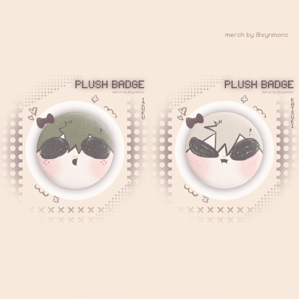 [SET] Squish me! : Plush badges
