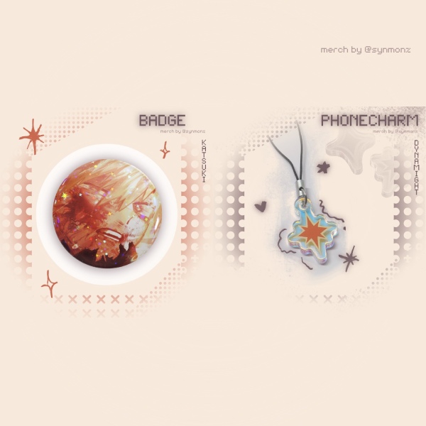 [SET] Dynamight : Badge+Phonecharm