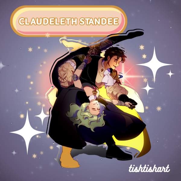 FE3H Claude and Byleth Clear Acrylic Standees