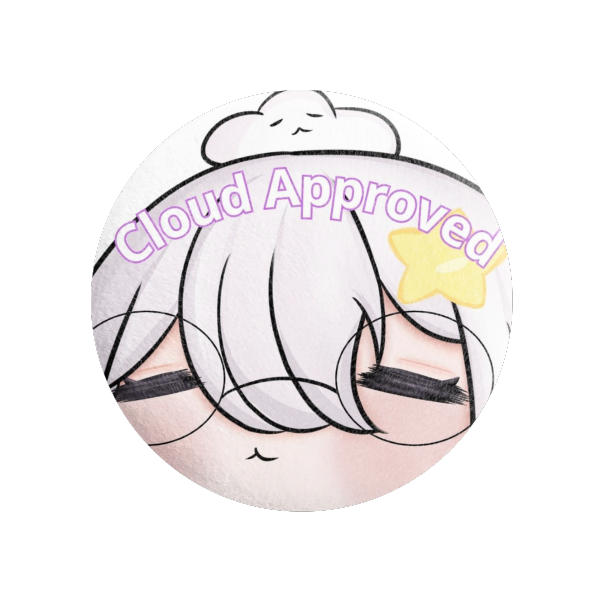 Cloud Approved Plush Badges - 2.28"(58mm)