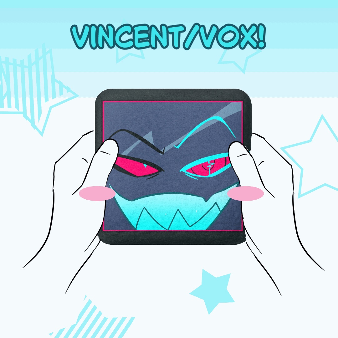 Naughty Vox Square Plush Badge