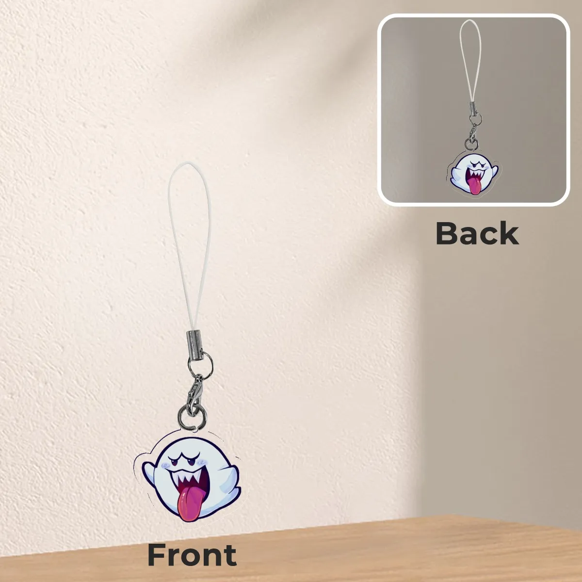 Boo phone charm