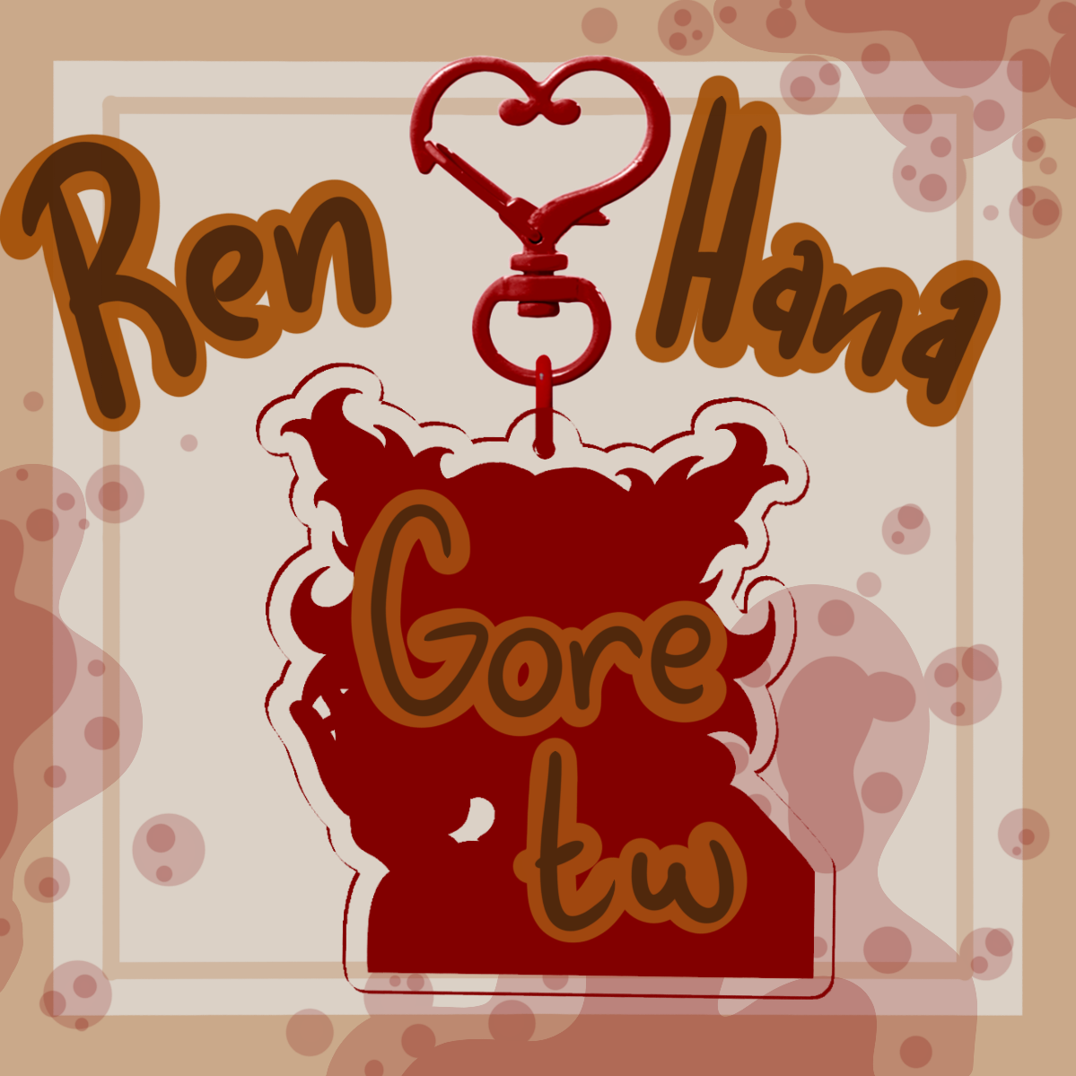 Ren Hana Double Sided Keychain!