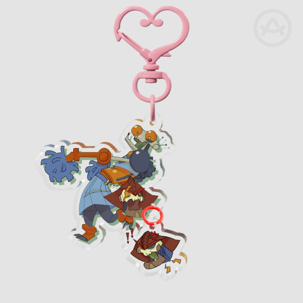 GROG CHAINSAW | 6CM DUO KEYCHAIN