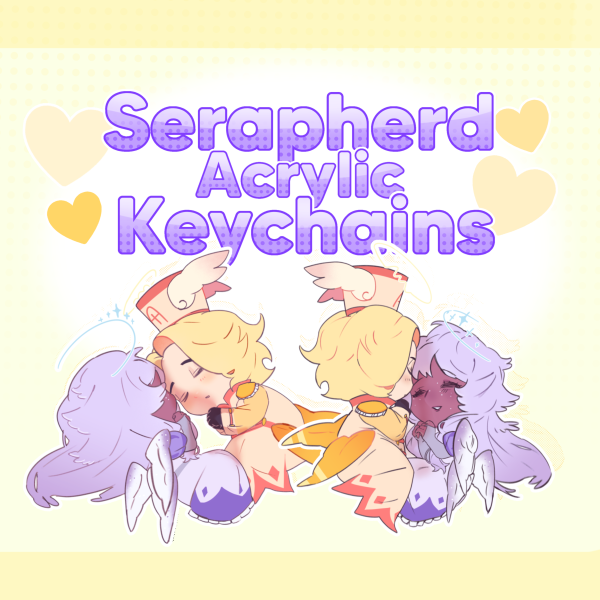 Serapherd Colored Edge Acrylic Keychain Bundle