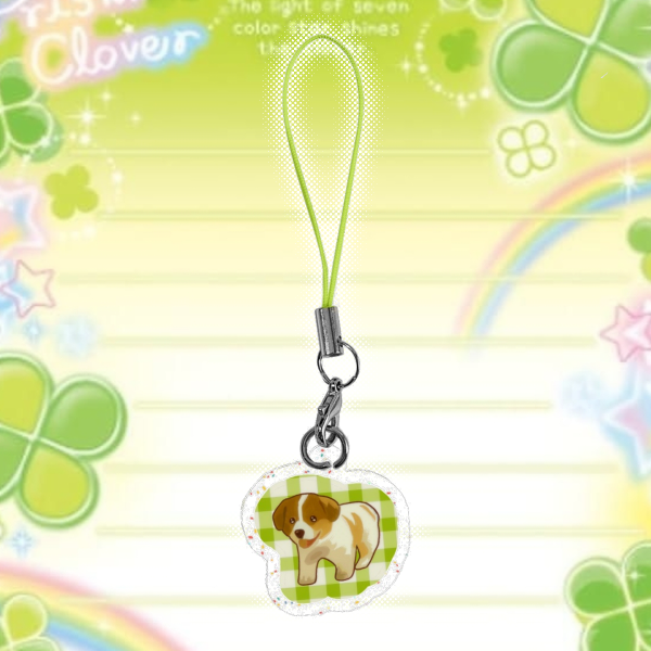 🍀 › Llavero acrílico perro (˶ˆ꒳ˆ˵)