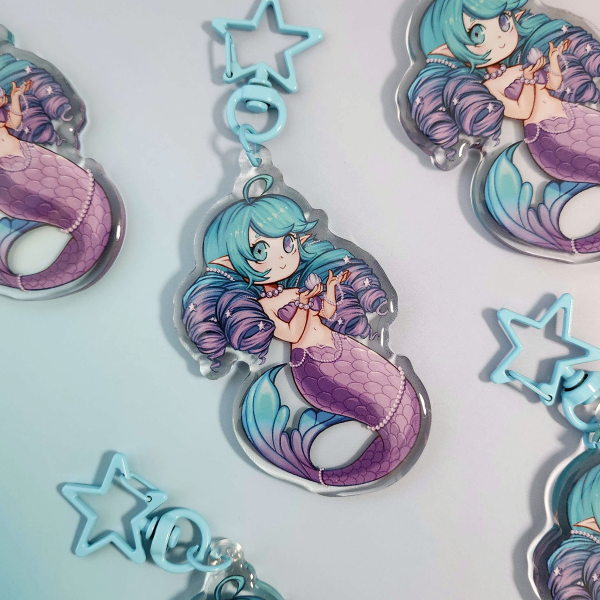 Pearl Acrylic Keychain