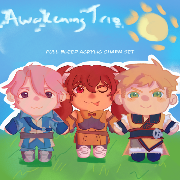 Awakening Trio un-marketable un-plushies (full set)