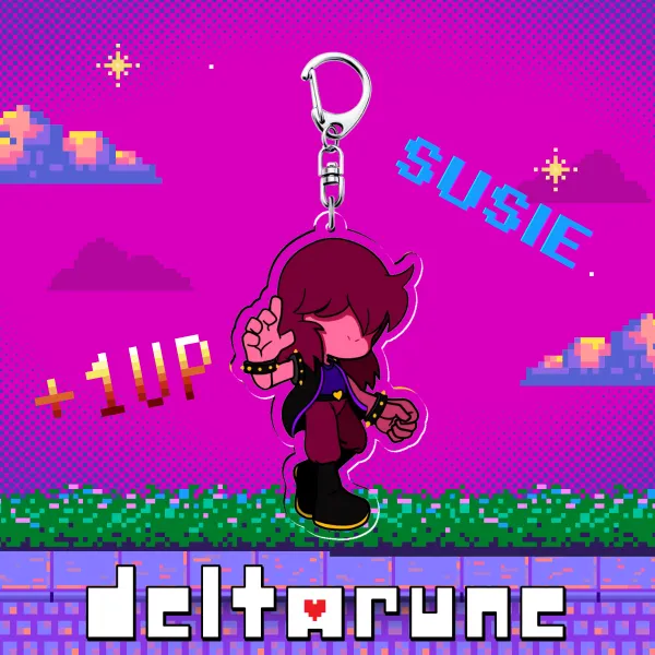 Susie Dark World Deltarune Acrylic Keychain