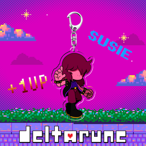 Susie Dark World Deltarune Acrylic Keychain