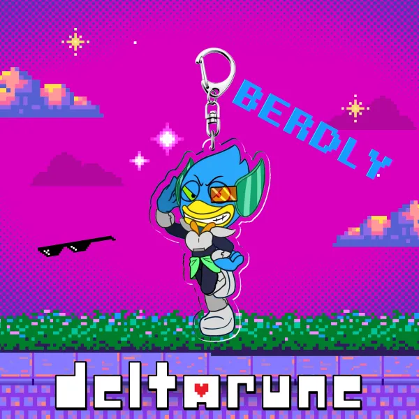 Berdly Deltarune Darkner Clear Acrylic Keychain