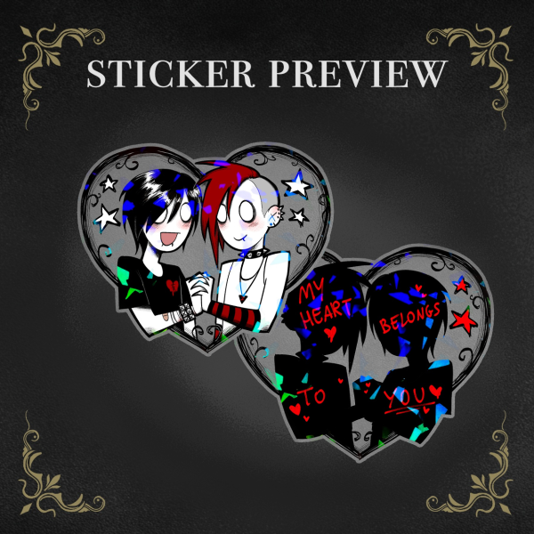 Cole x Zack / Clear PET Vinyl Die Cut Stickers